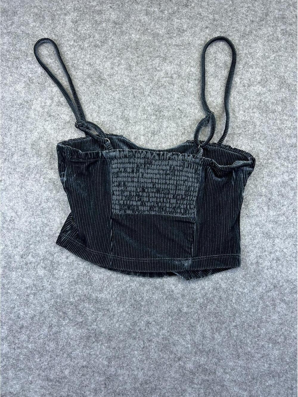 Velvet Bandeau Bralette Going Out Velour Urban Outfitters Size XS NWOT - Picture 2 of 5